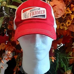 AMERICAN FARMER, TURNROWS,  Cotton Blend Snap Back Trucker Hat by Richardson